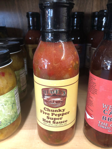Chunky Five Pepper Super Hot Sauce