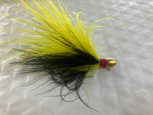 1/8th  Gold plated Marbou Jig