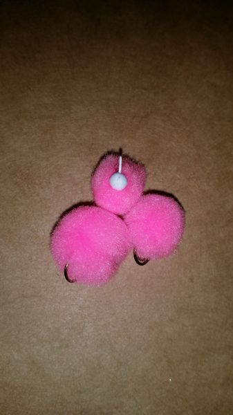 Baby Pink Glo Ball Mini Jig