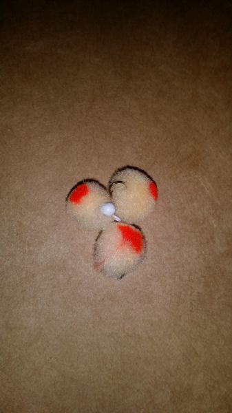 Egg With Red Dot Glo Ball Mini Jig