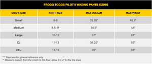 FroggToggs Pilot II Stockingfoot Guide Pant Waders
