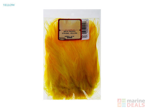 Wapsi Neck Hackle Strung, Yellow